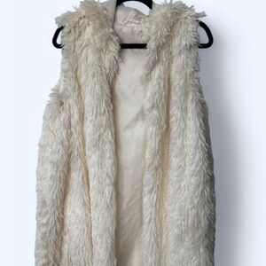 Women's Elegant Cream Teddy Jacket